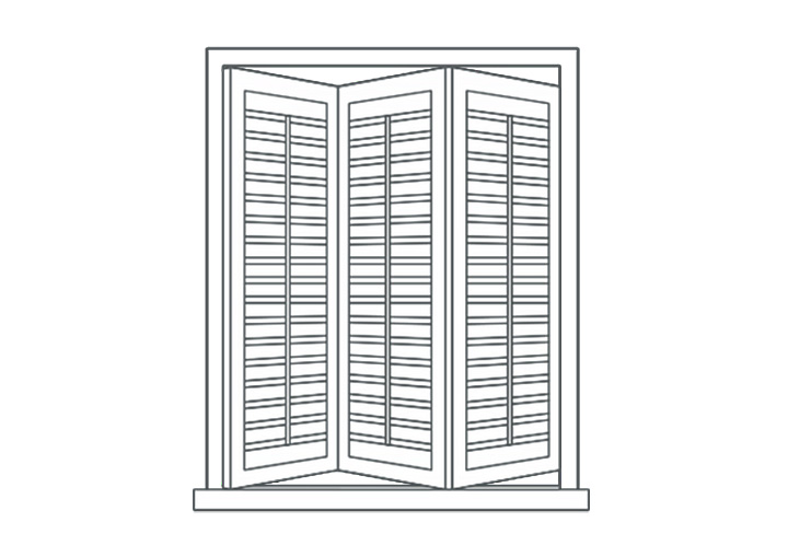 Tracked Plantation Shutters