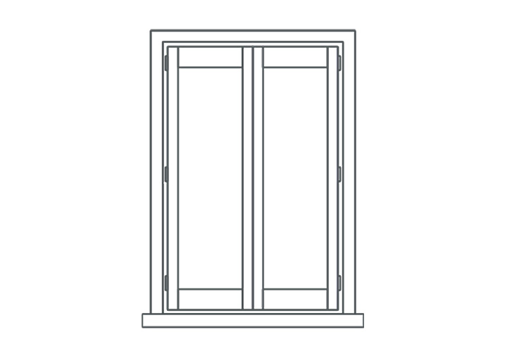 Solid Panel Plantation Shutters