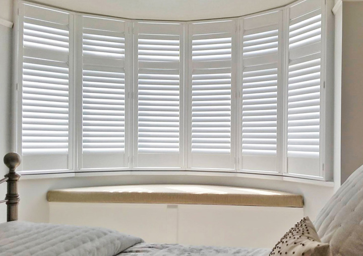 Circle Bay Window Shutters