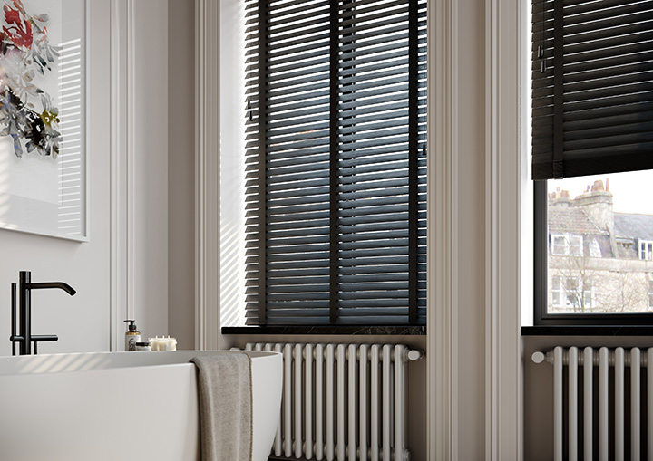 Faux Wood Blinds for Kitchens & Bathrooms
